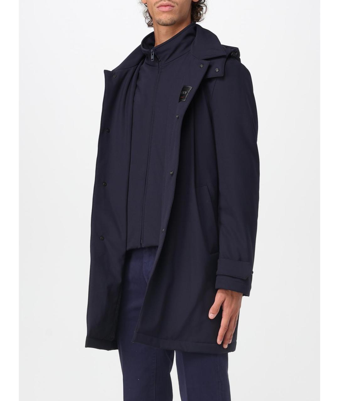 FAY Синяя полиамидовая парка, фото 3