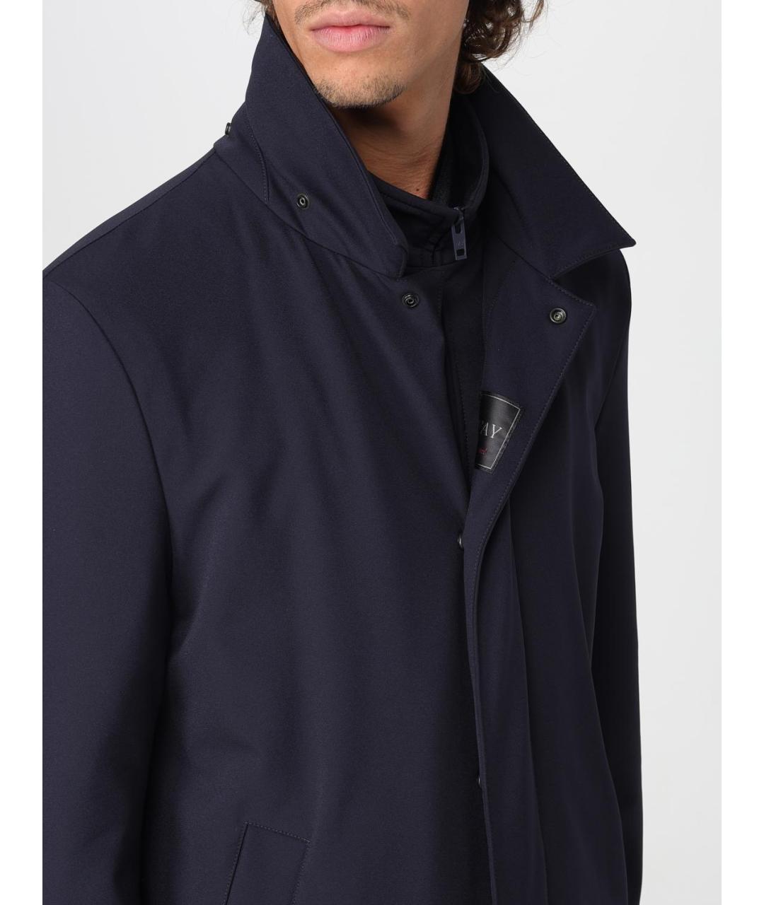 FAY Синяя полиамидовая парка, фото 4