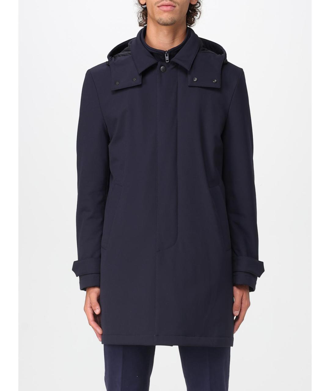 FAY Синяя полиамидовая парка, фото 5