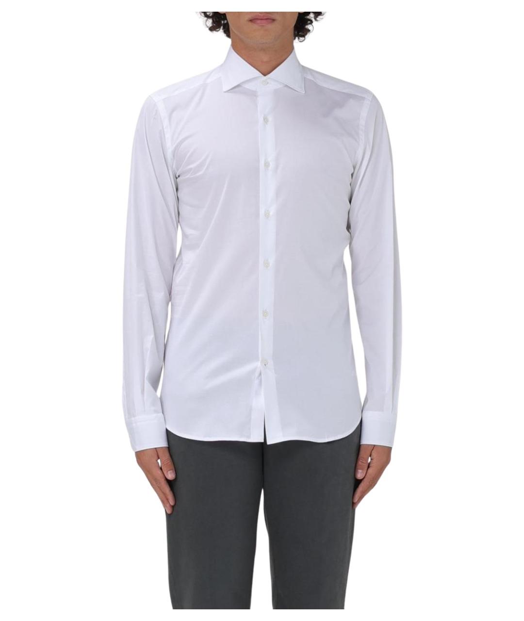 FAY Белая хлопковая классическая рубашка, фото 1