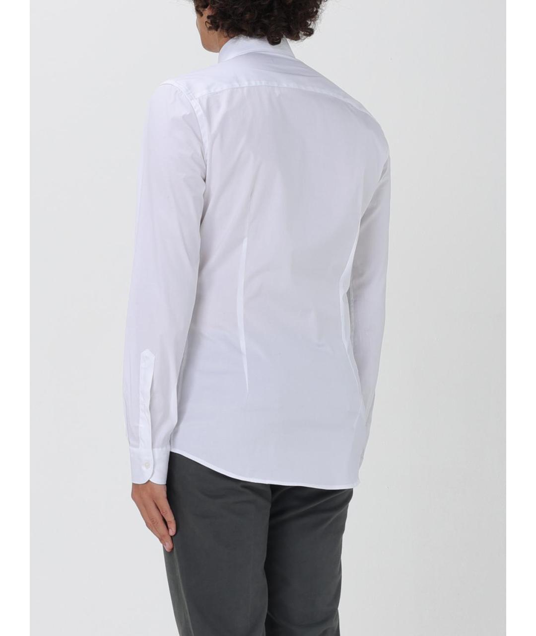 FAY Белая хлопковая классическая рубашка, фото 2