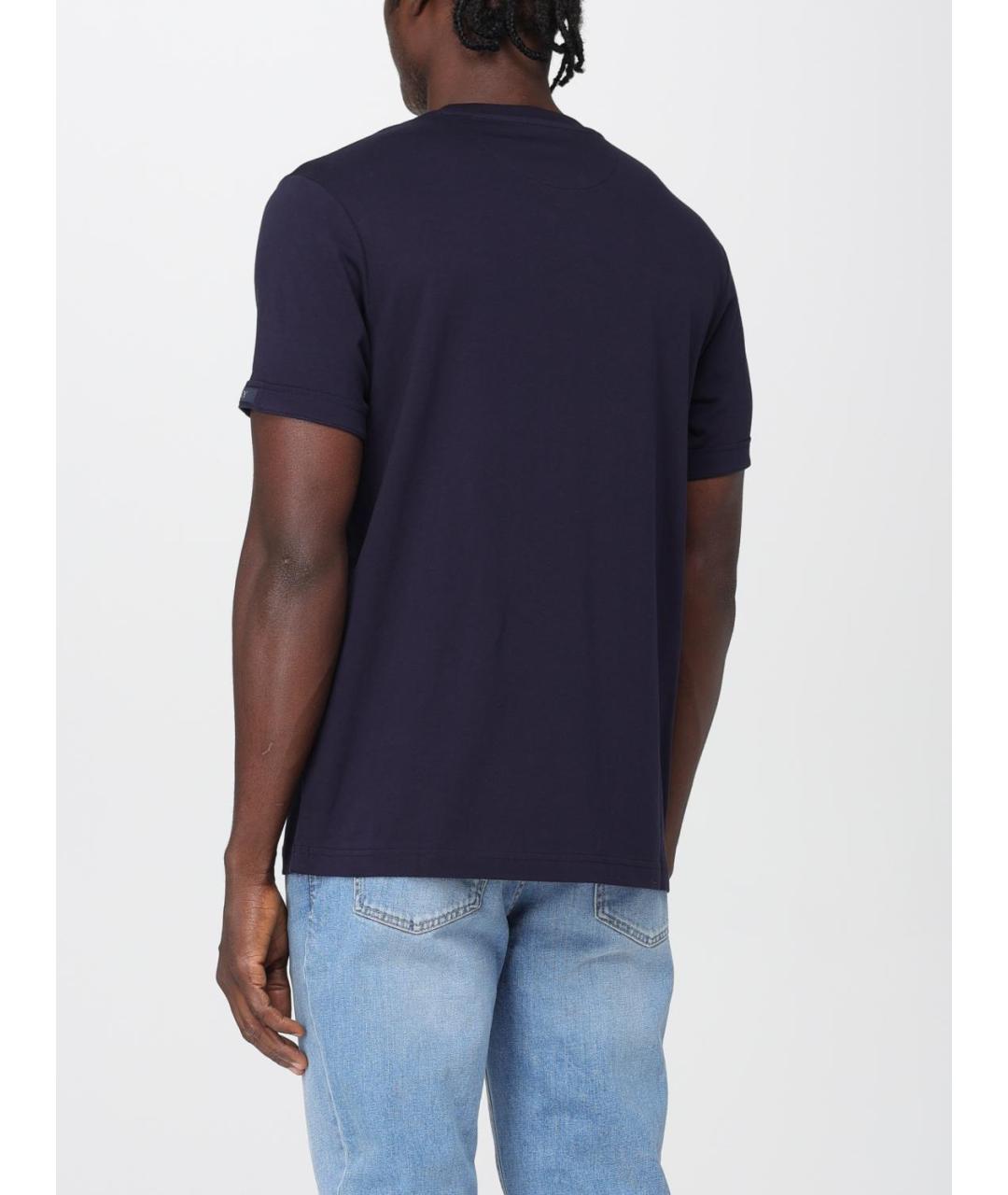 FAY Синяя хлопковая футболка, фото 2