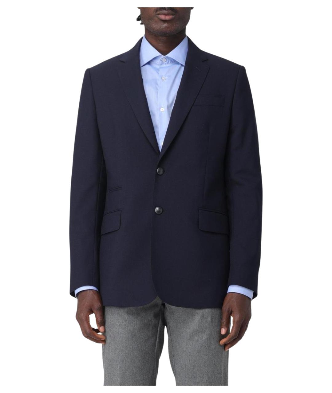 FAY Синий шерстяной пиджак, фото 1