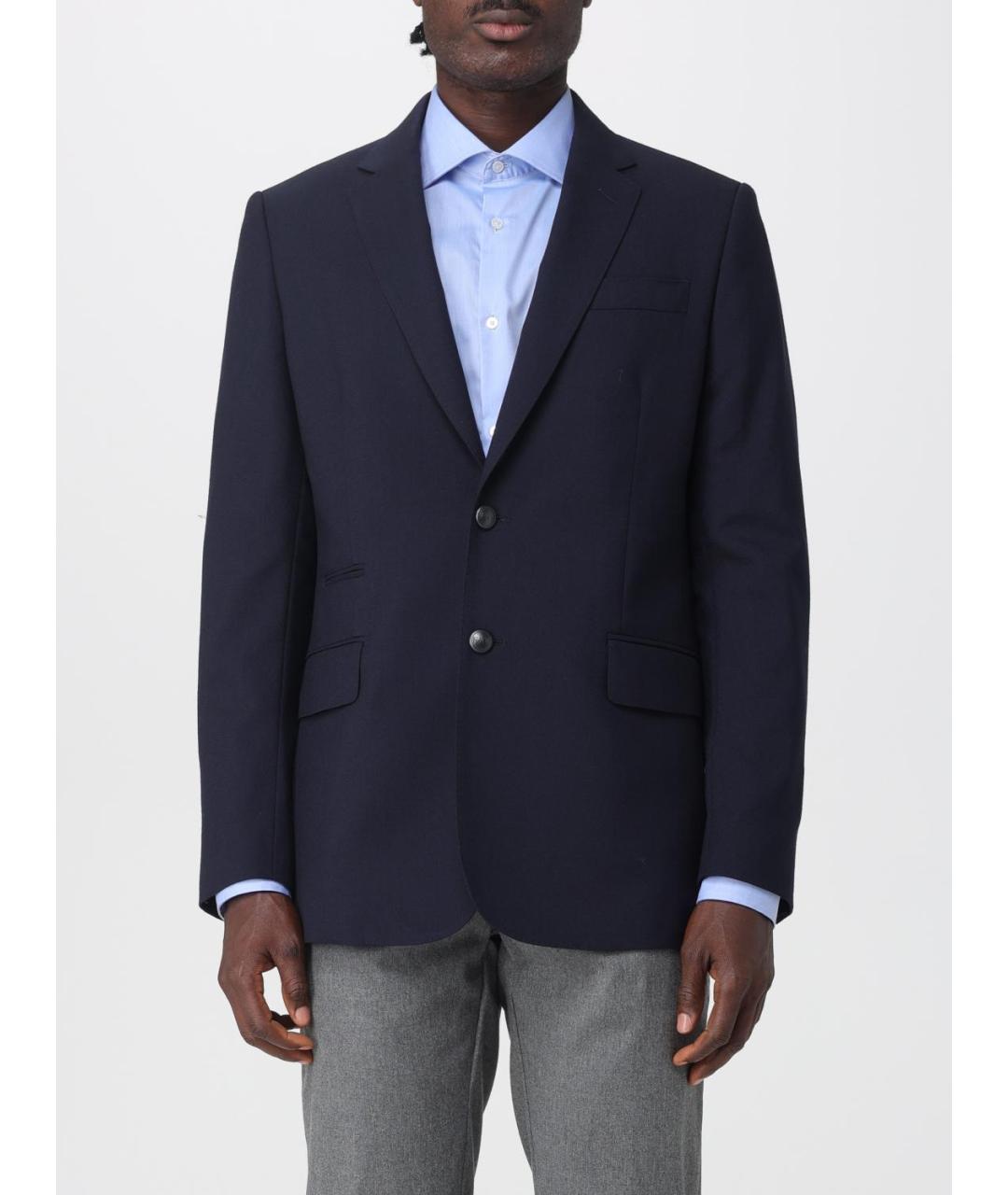 FAY Синий шерстяной пиджак, фото 5