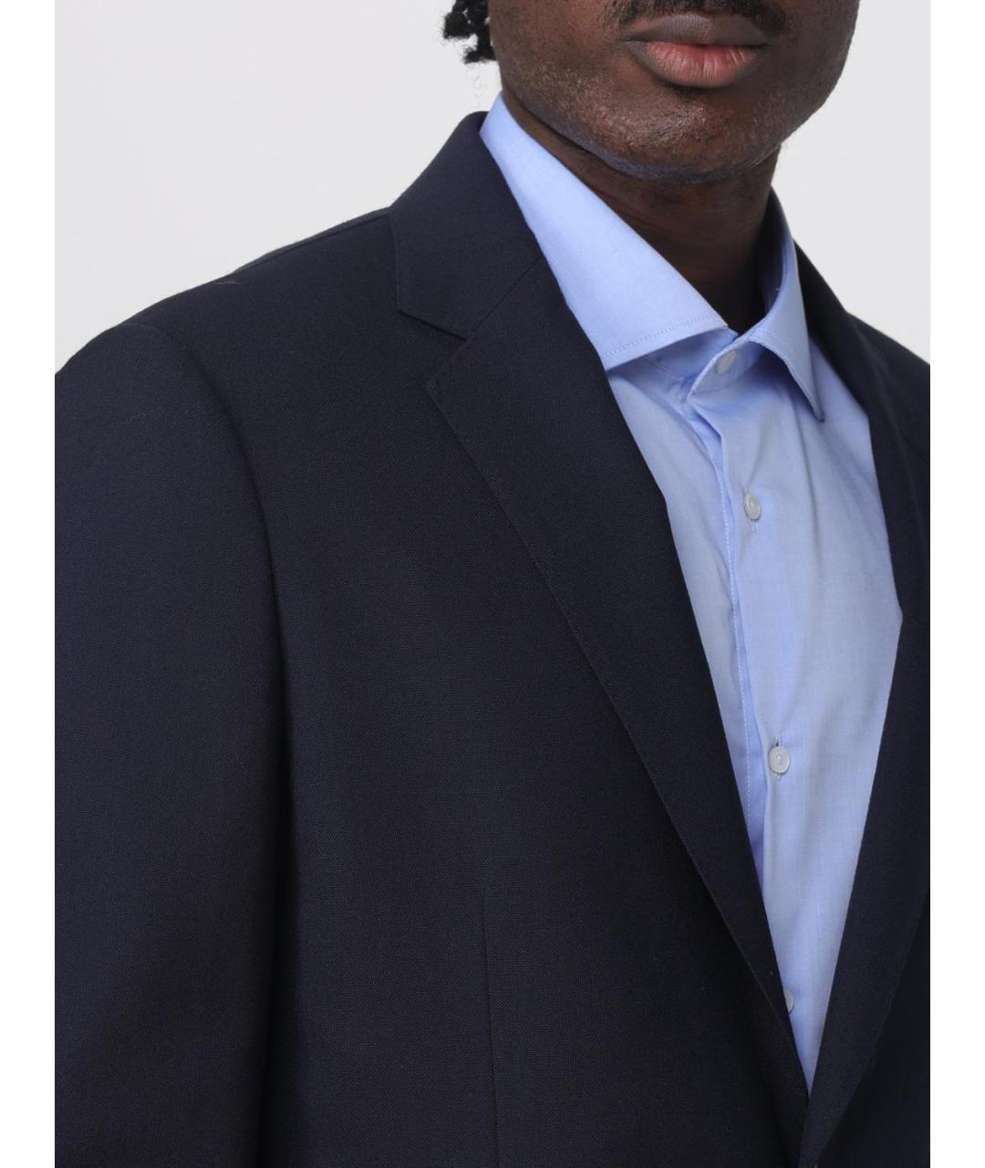 FAY Синий шерстяной пиджак, фото 4