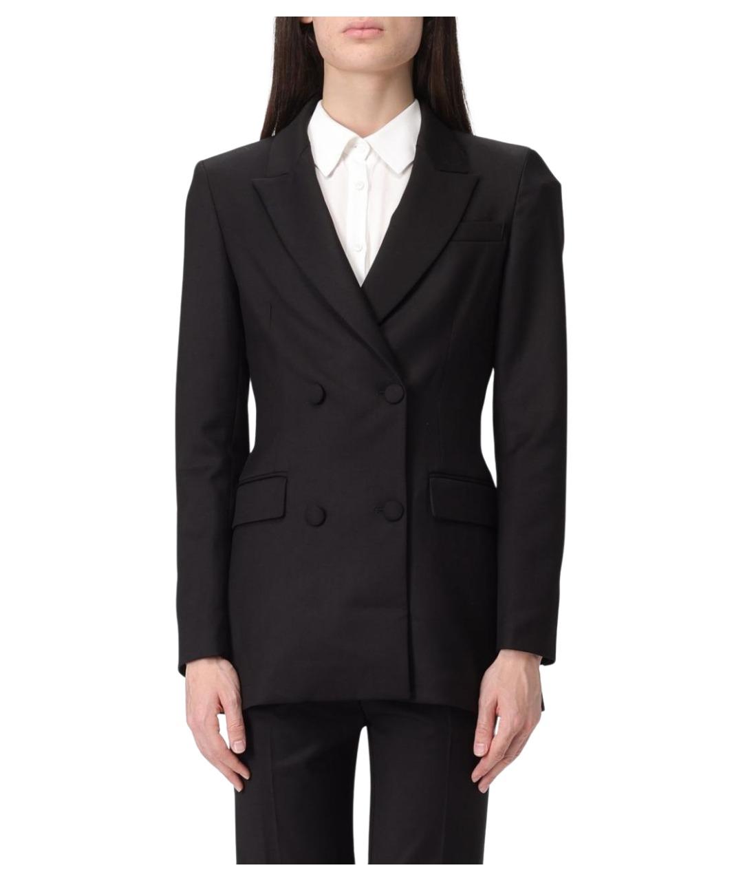 MAR DE MARGARITAS Черный вискозный жакет/пиджак, фото 1