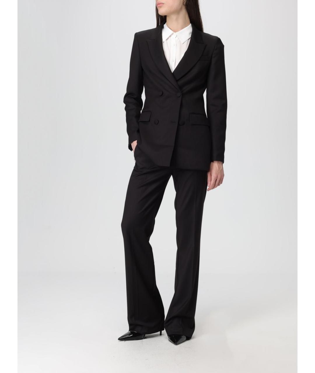 MAR DE MARGARITAS Черный вискозный жакет/пиджак, фото 2