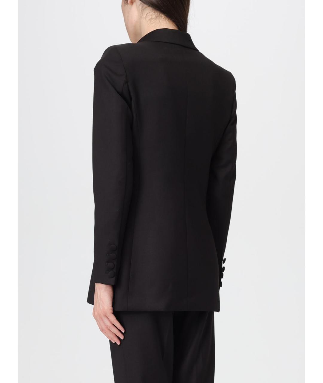 MAR DE MARGARITAS Черный вискозный жакет/пиджак, фото 3