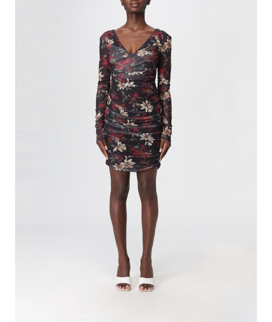 MAR DE MARGARITAS Мульти полиэстеровое коктейльное платье, фото 2