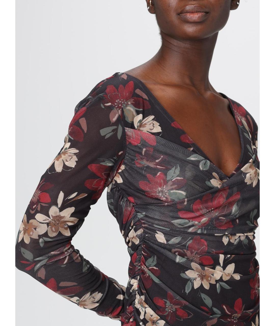 MAR DE MARGARITAS Мульти полиэстеровое коктейльное платье, фото 4