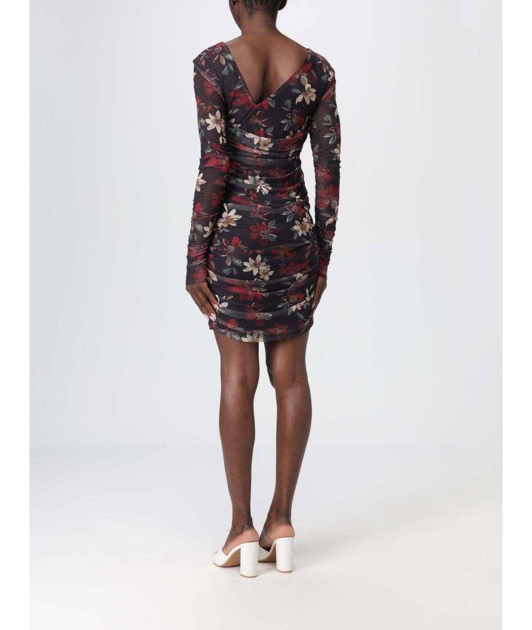 MAR DE MARGARITAS Мульти полиэстеровое коктейльное платье, фото 3