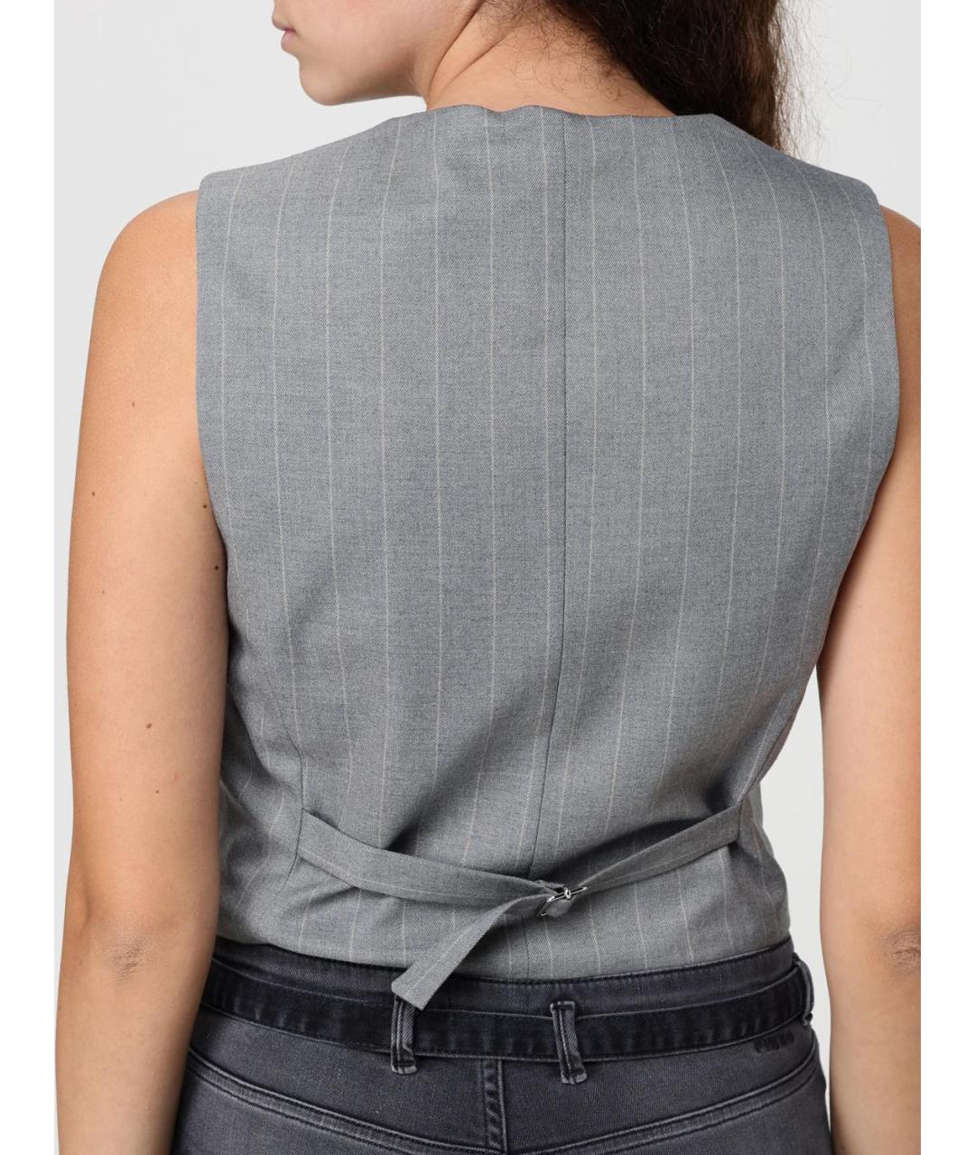 MAR DE MARGARITAS Серый жилет, фото 3