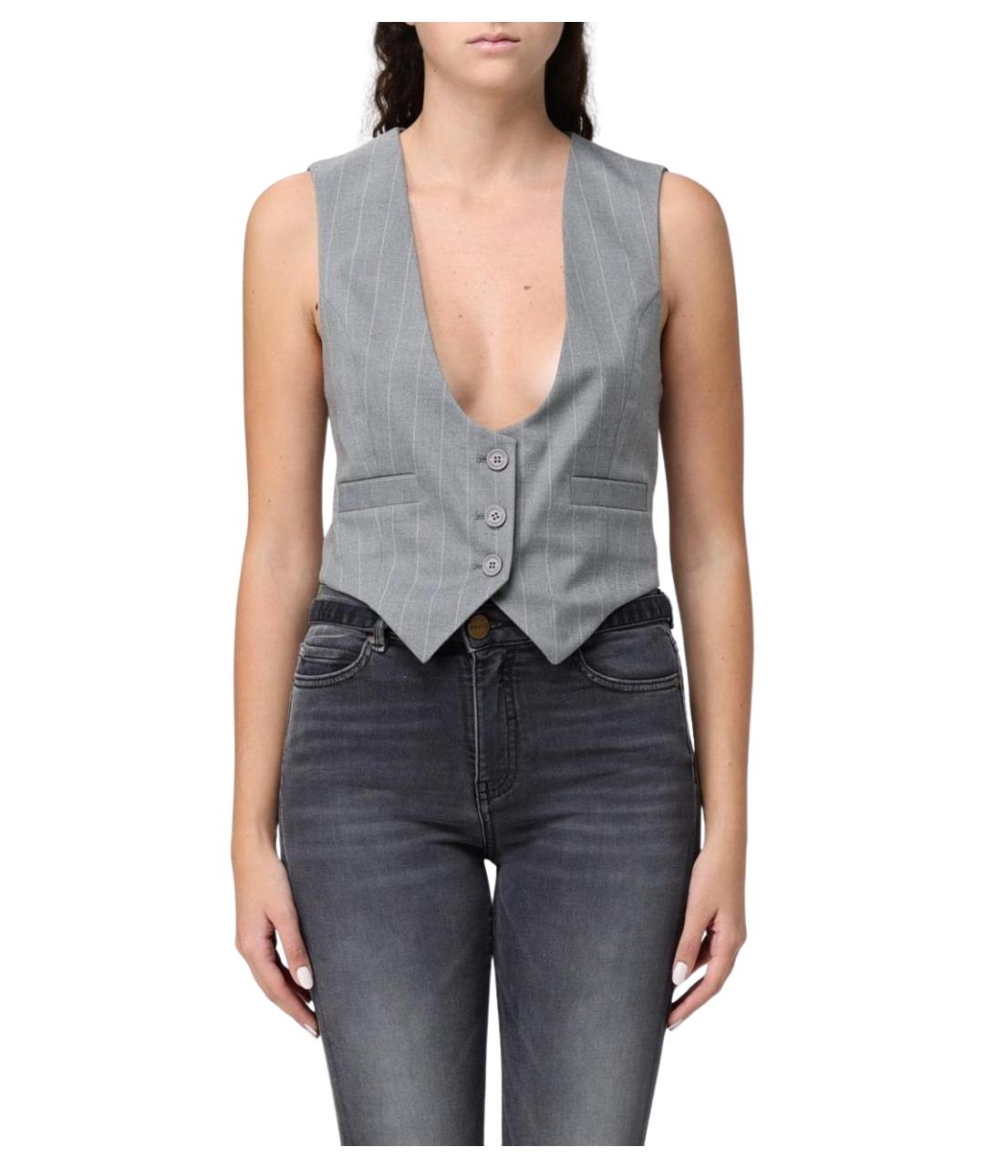 MAR DE MARGARITAS Серый жилет, фото 1