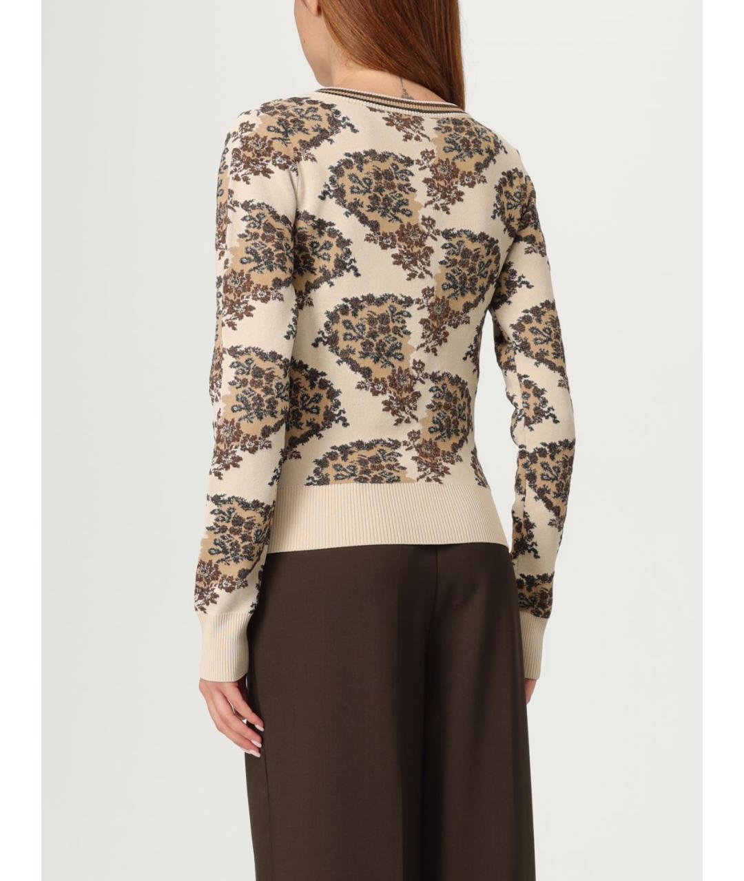 ANTONIO MARRAS Бежевый вискозный кардиган, фото 3