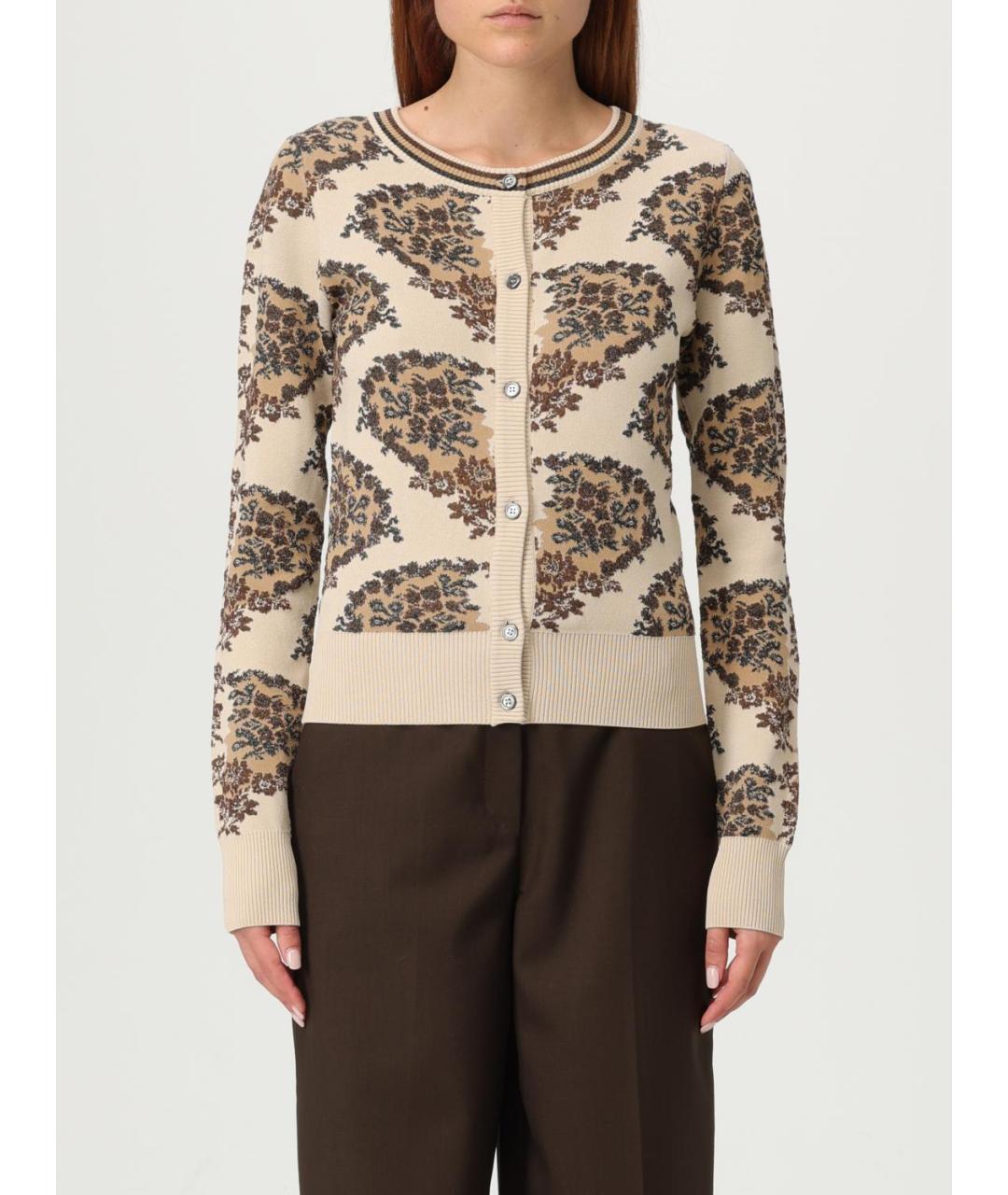 ANTONIO MARRAS Бежевый вискозный кардиган, фото 6