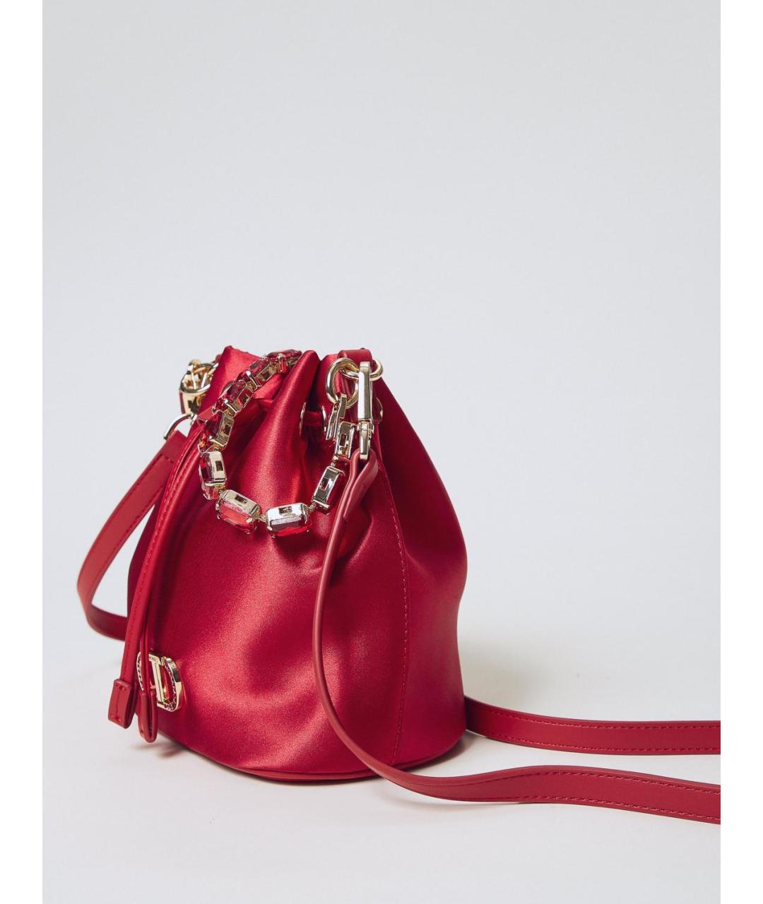 TWIN-SET Фуксия сумка через плечо из искусственной кожи, фото 3