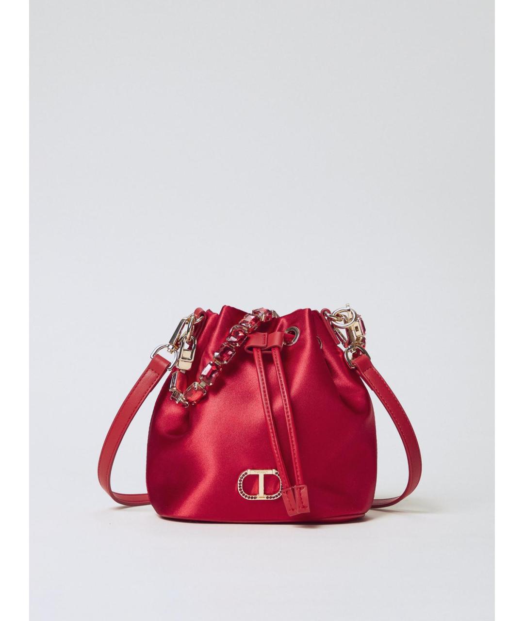 TWIN-SET Фуксия сумка через плечо из искусственной кожи, фото 5