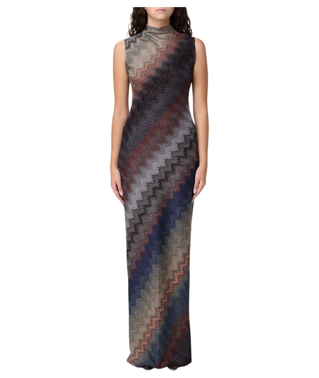 MISSONI Синее вискозное платье, фото 1