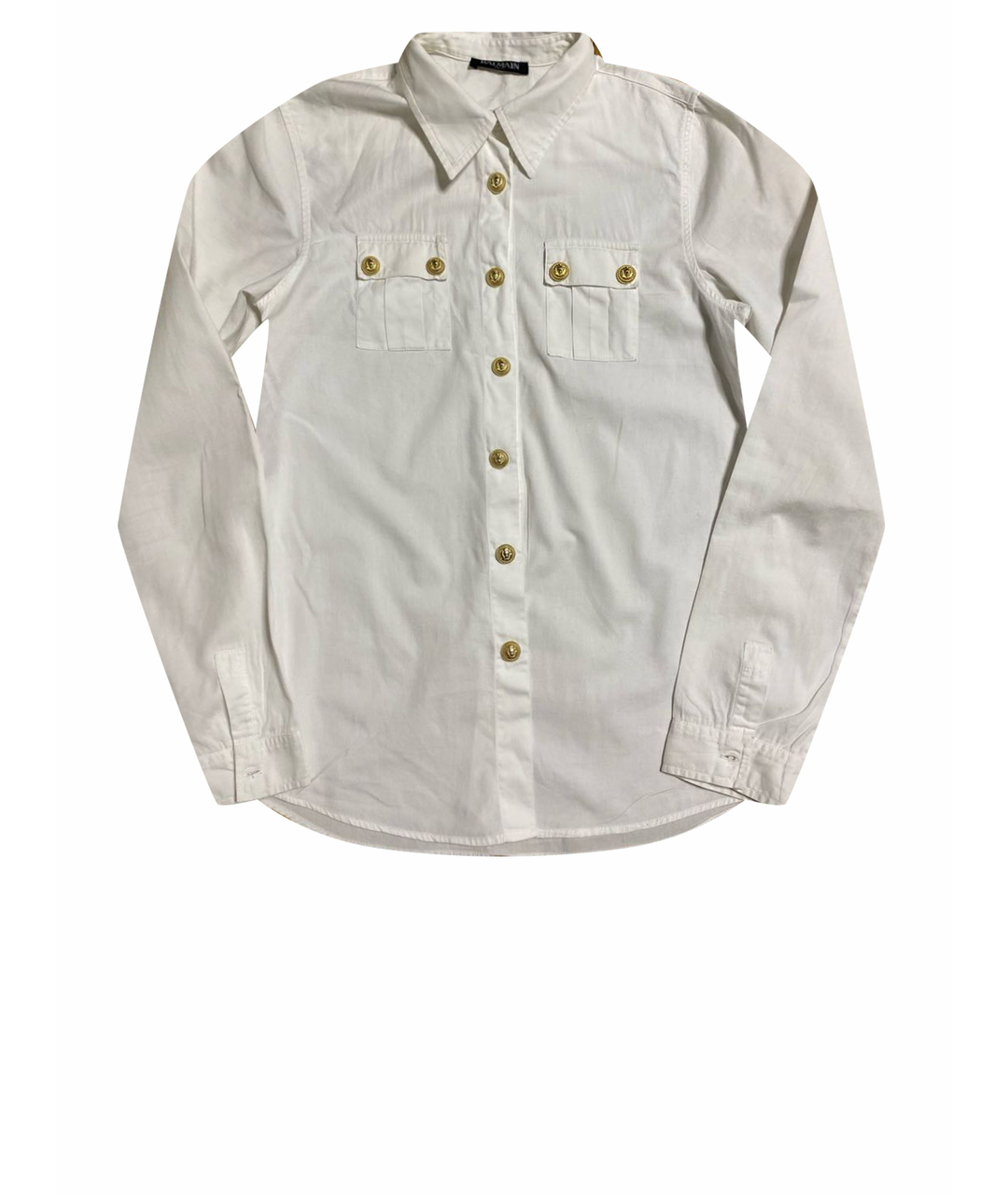 BALMAIN Белая хлопковая рубашка/блузка, фото 1