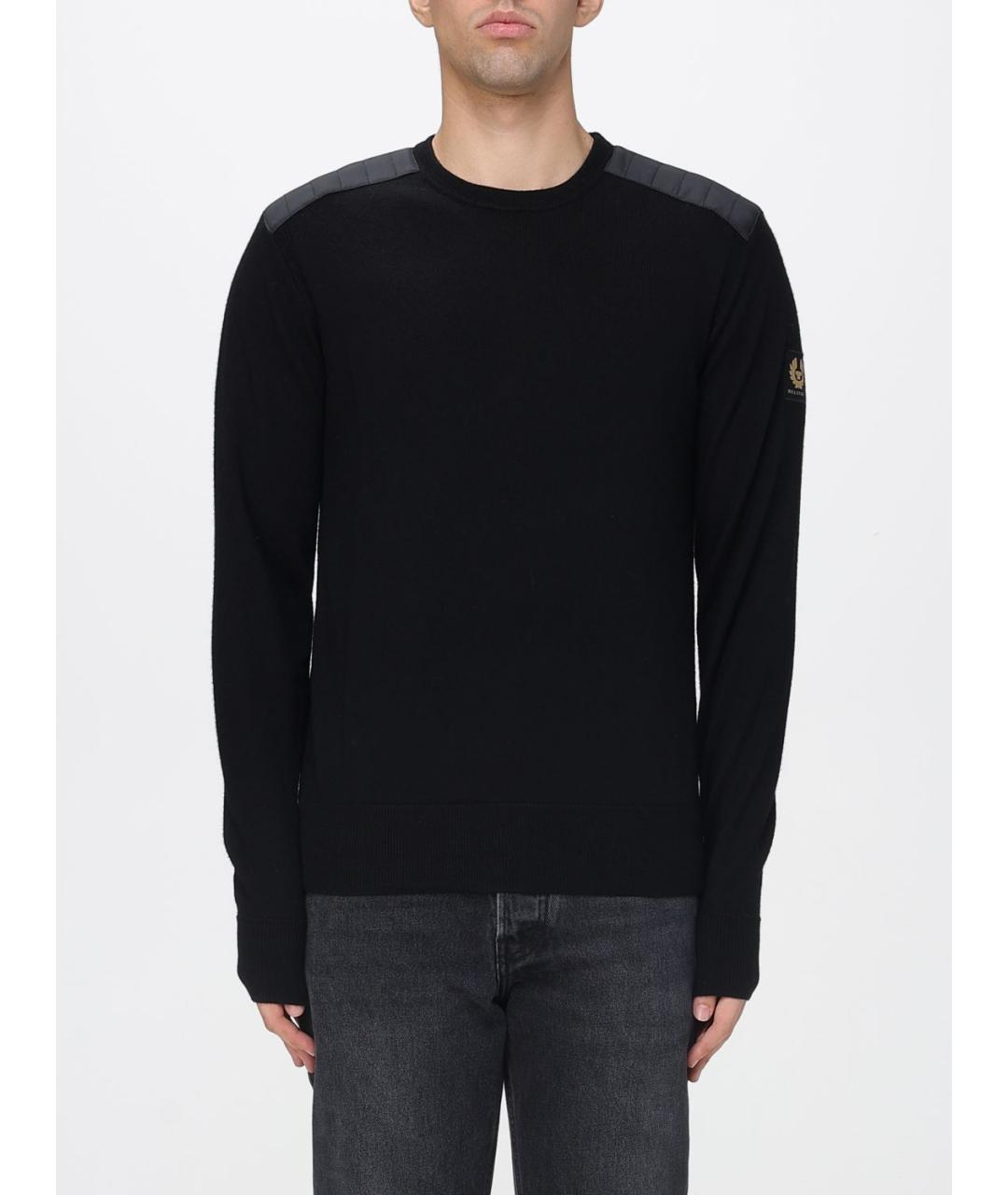 BELSTAFF Черный шерстяной джемпер / свитер, фото 2