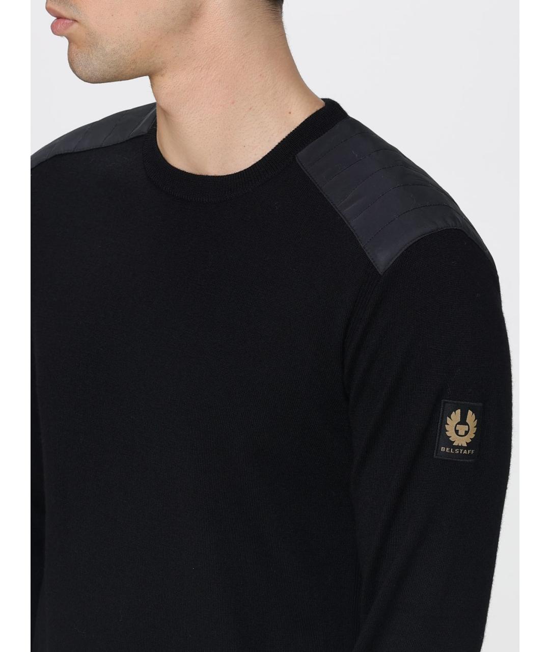 BELSTAFF Черный шерстяной джемпер / свитер, фото 4