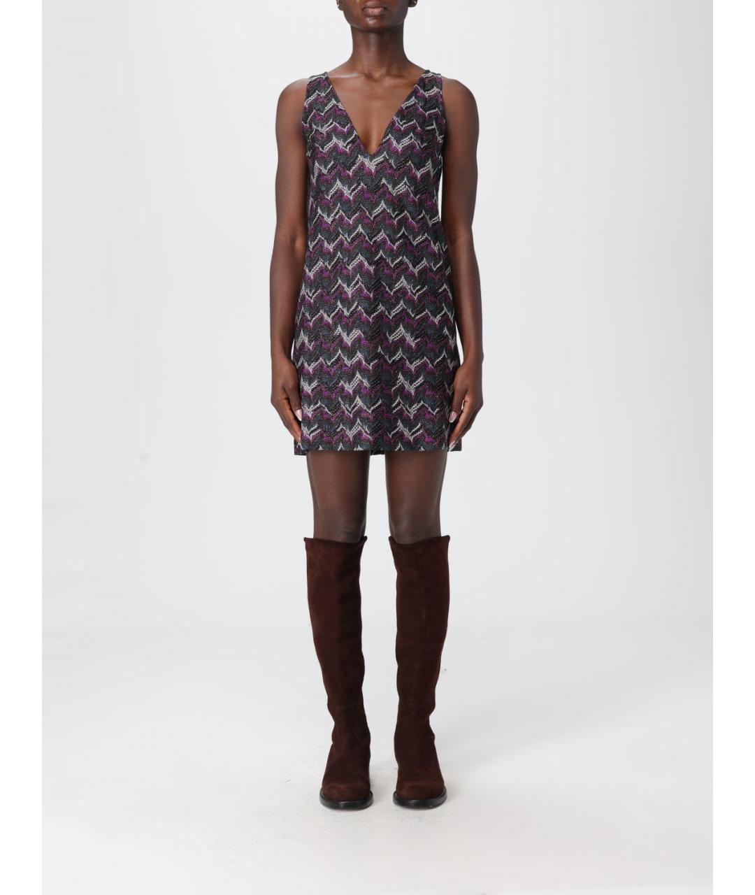 MISSONI Фиолетовое вискозное платье, фото 5