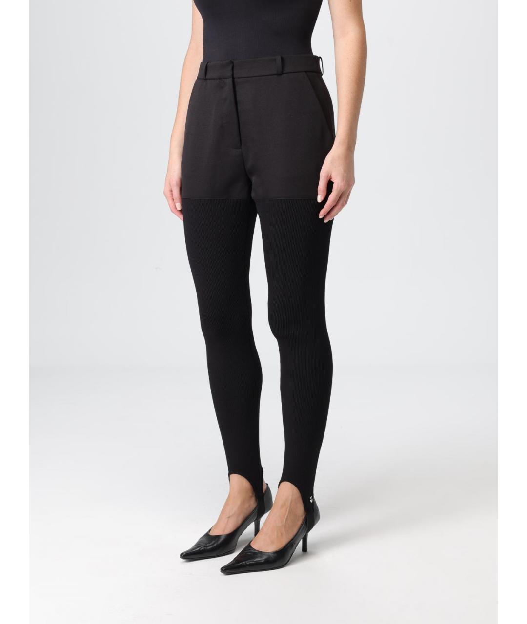 COPERNI Черные полиамидовые прямые брюки, фото 4