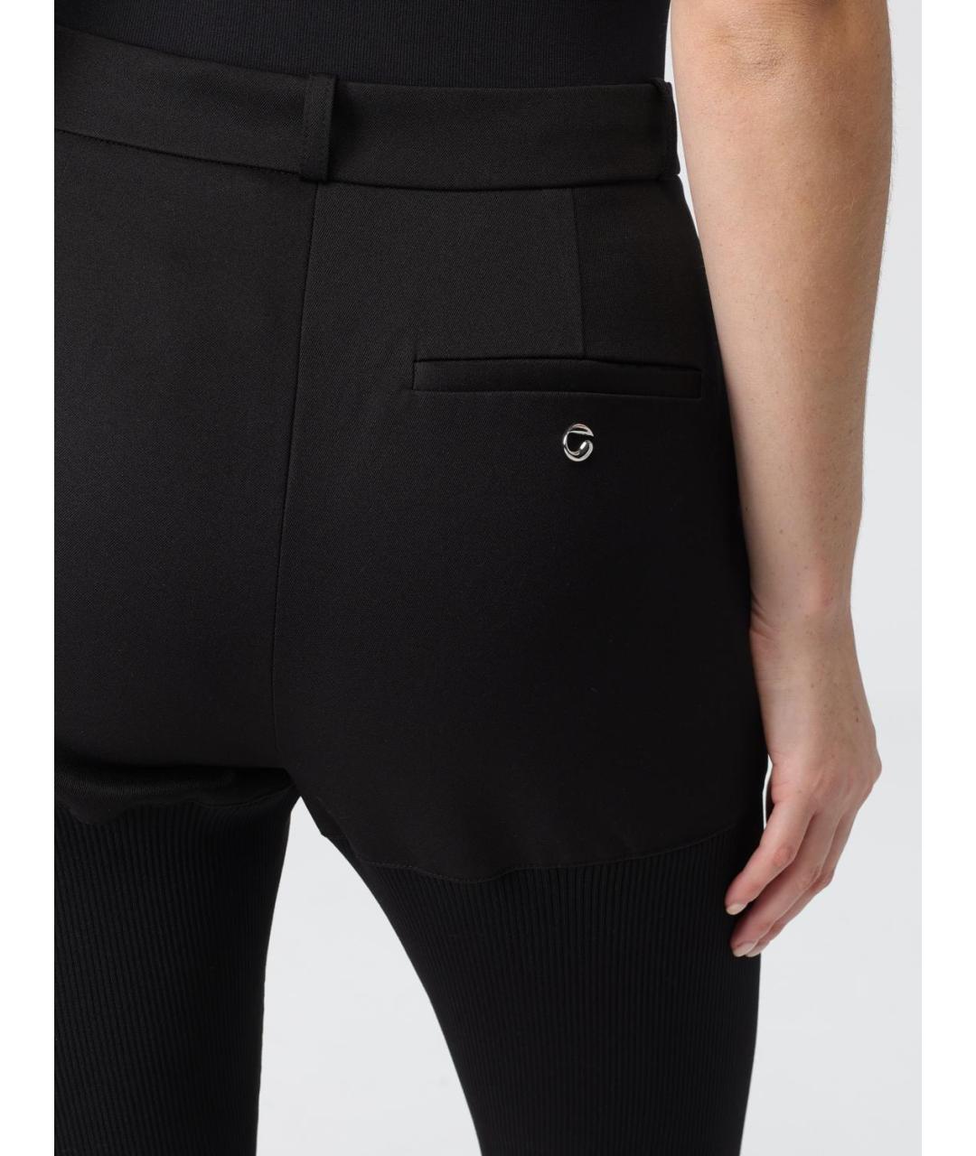 COPERNI Черные полиамидовые прямые брюки, фото 5