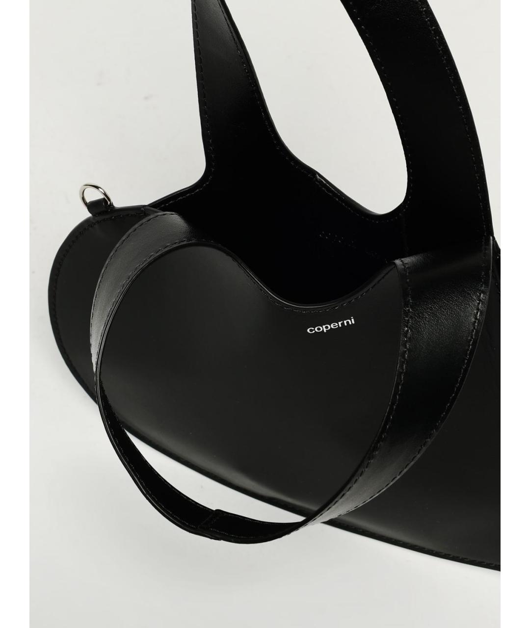 COPERNI Черная кожаная сумка с короткими ручками, фото 5