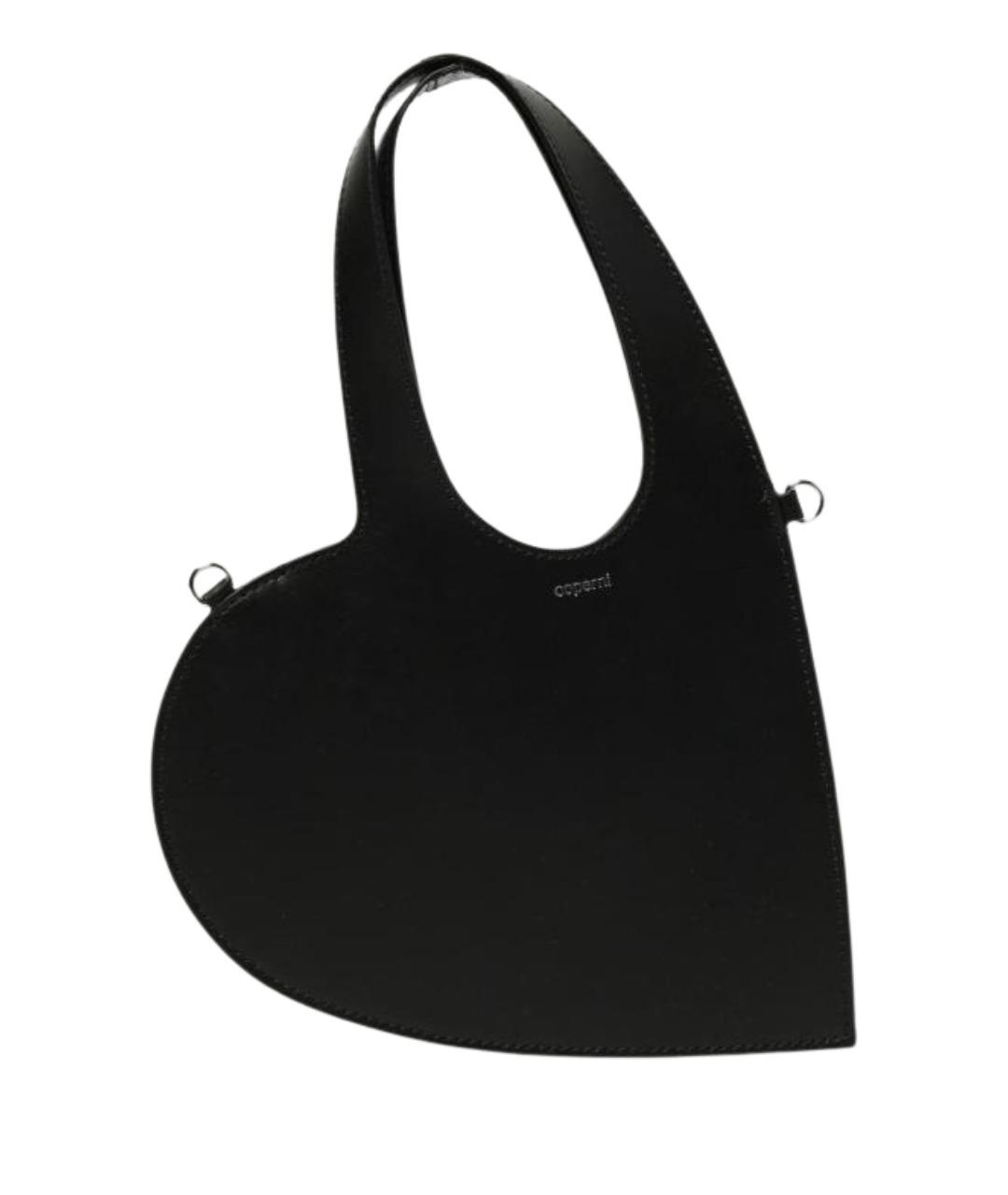COPERNI Черная кожаная сумка с короткими ручками, фото 1