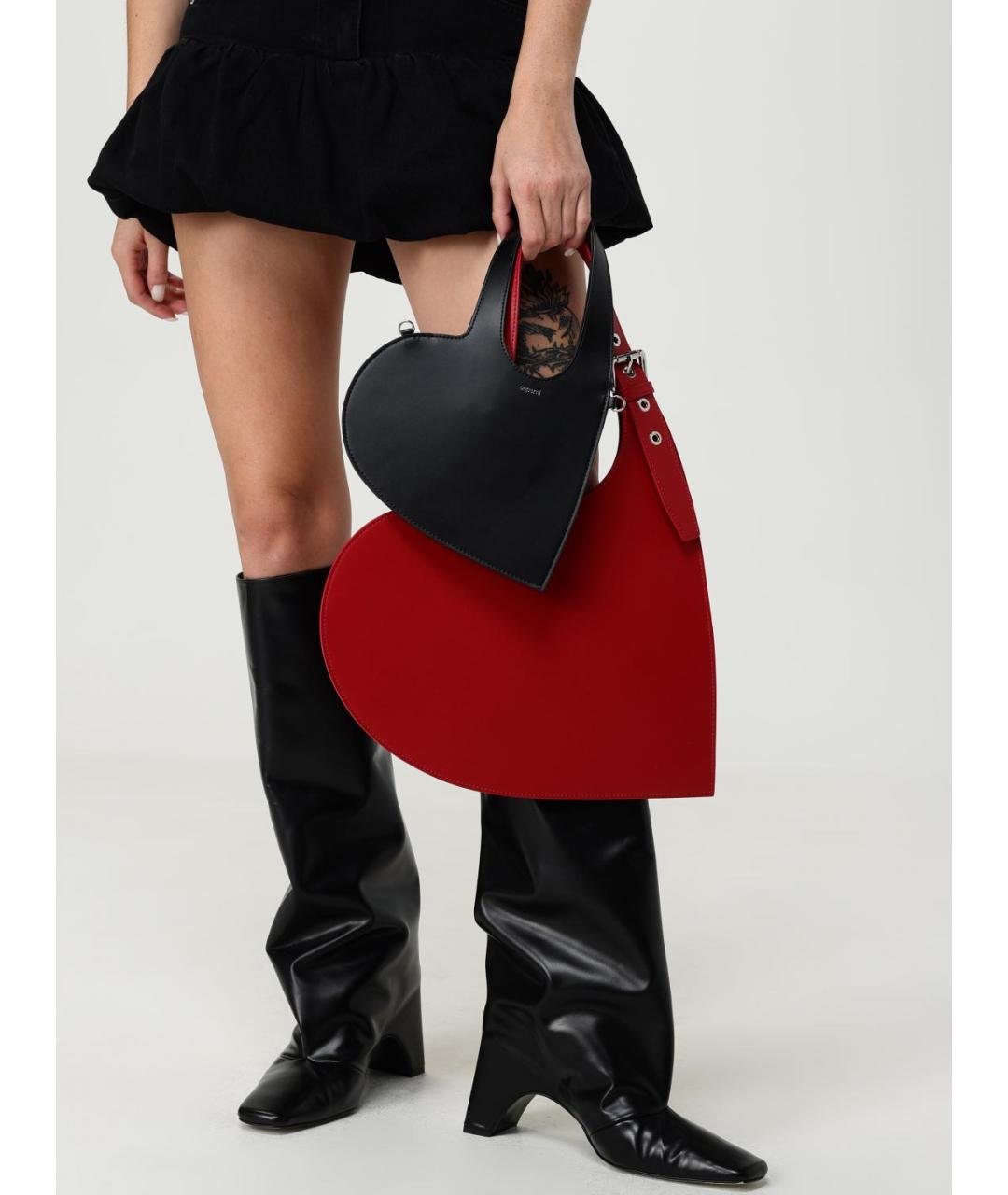 COPERNI Черная кожаная сумка с короткими ручками, фото 2