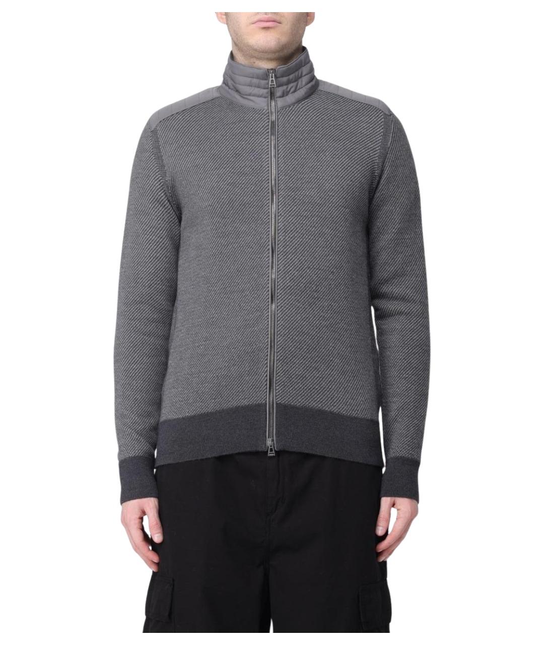 BELSTAFF Серый шерстяной кардиган, фото 1