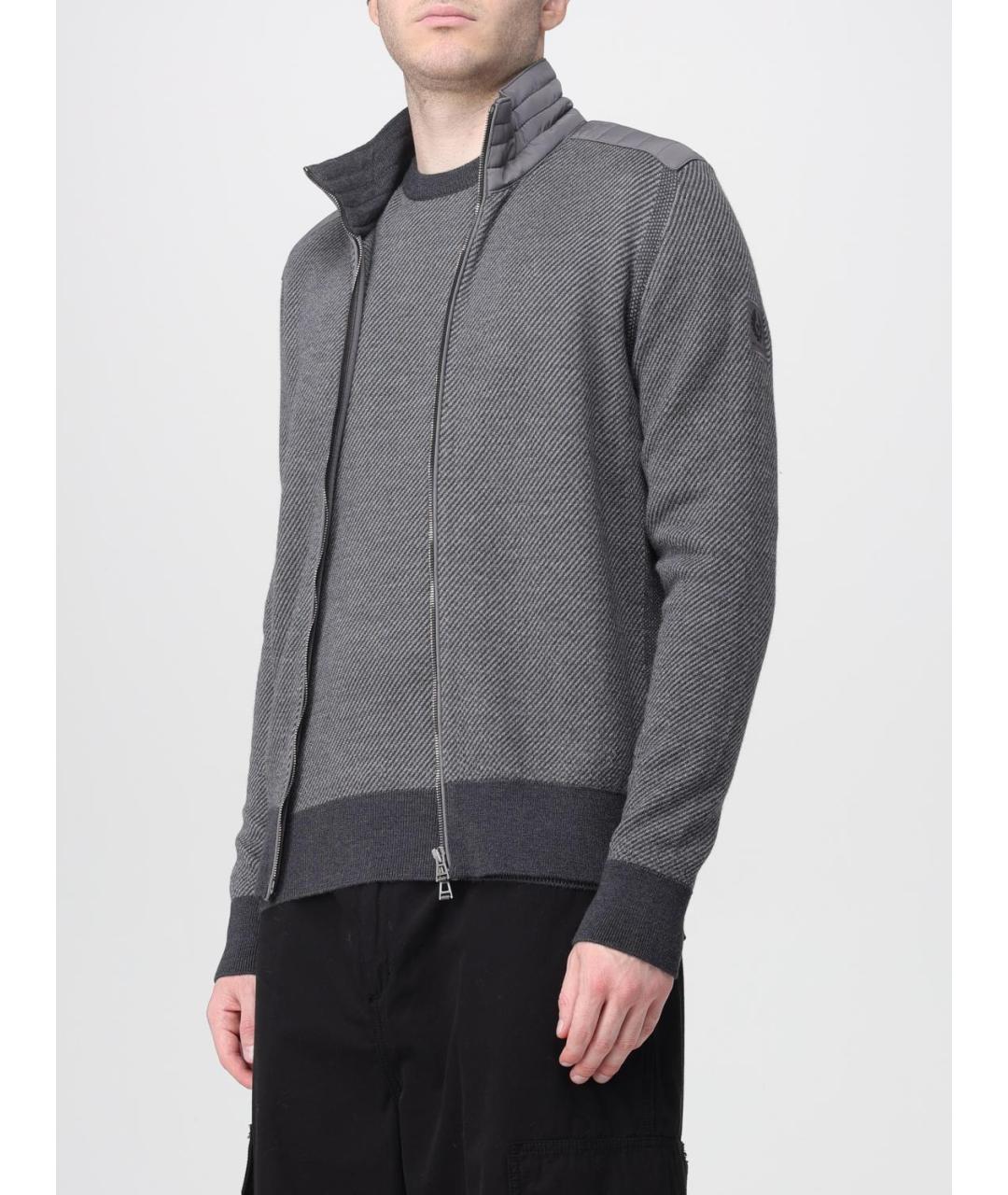 BELSTAFF Серый шерстяной кардиган, фото 3