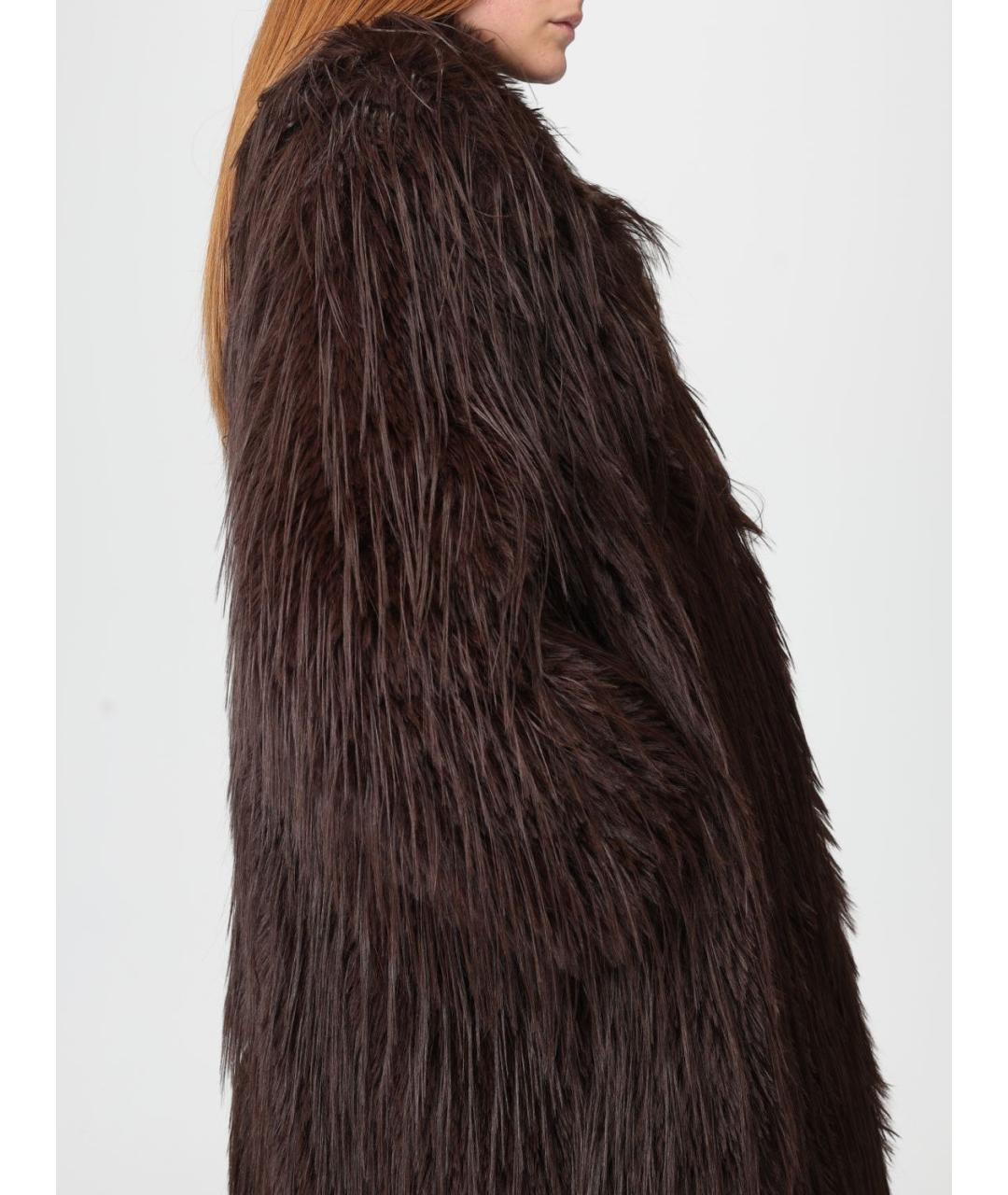 MEIMEIJ Коричневая полиэстеровая шуба, фото 4
