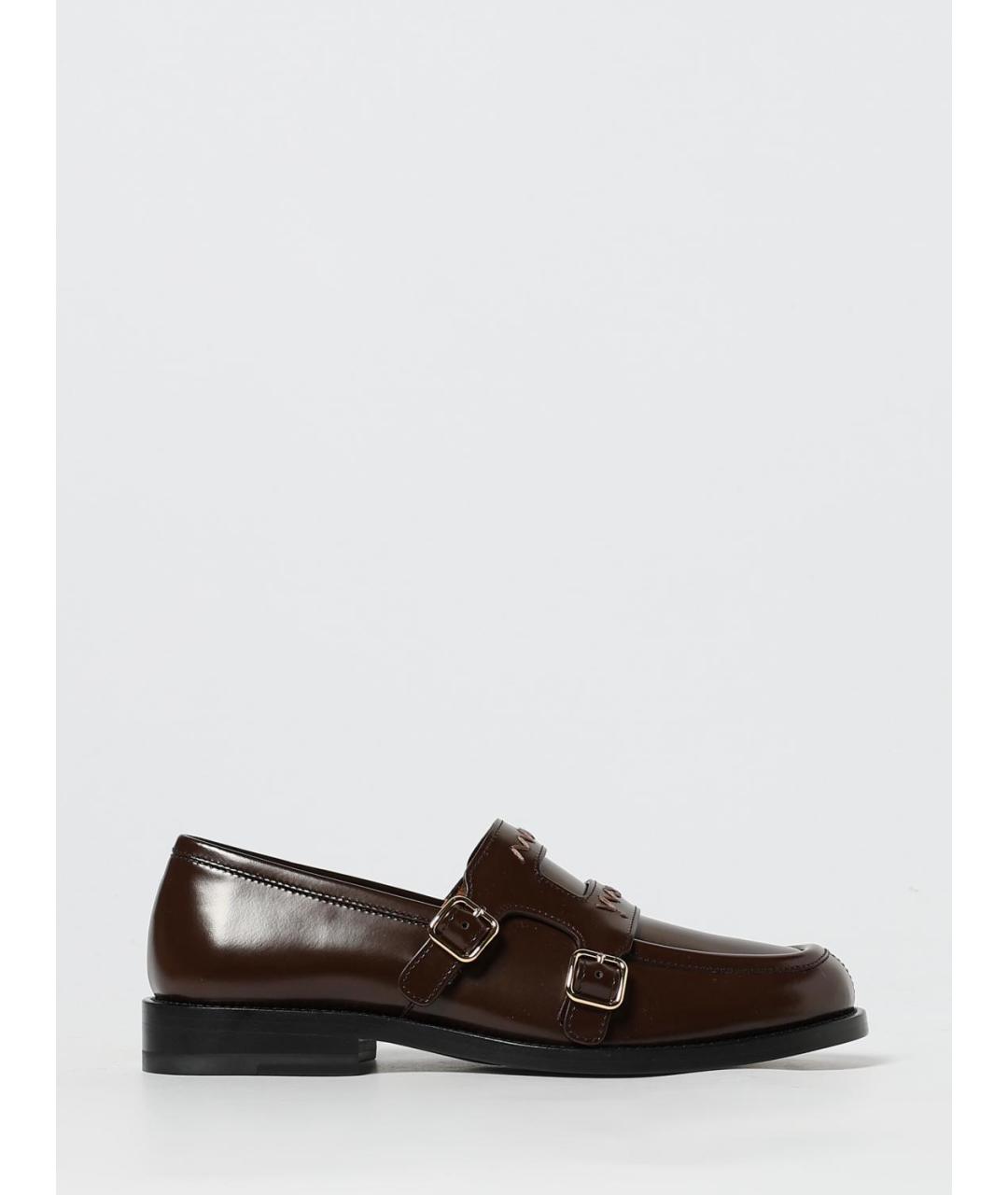 MARNI Коричневые кожаные лоферы, фото 5