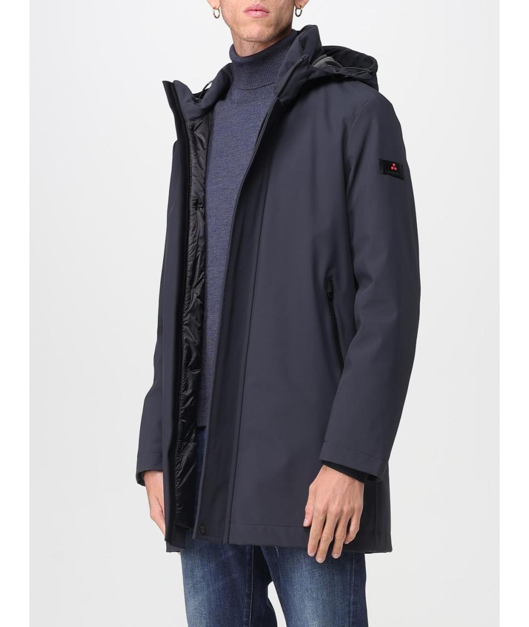 PEUTEREY Синяя полиамидовая куртка, фото 3