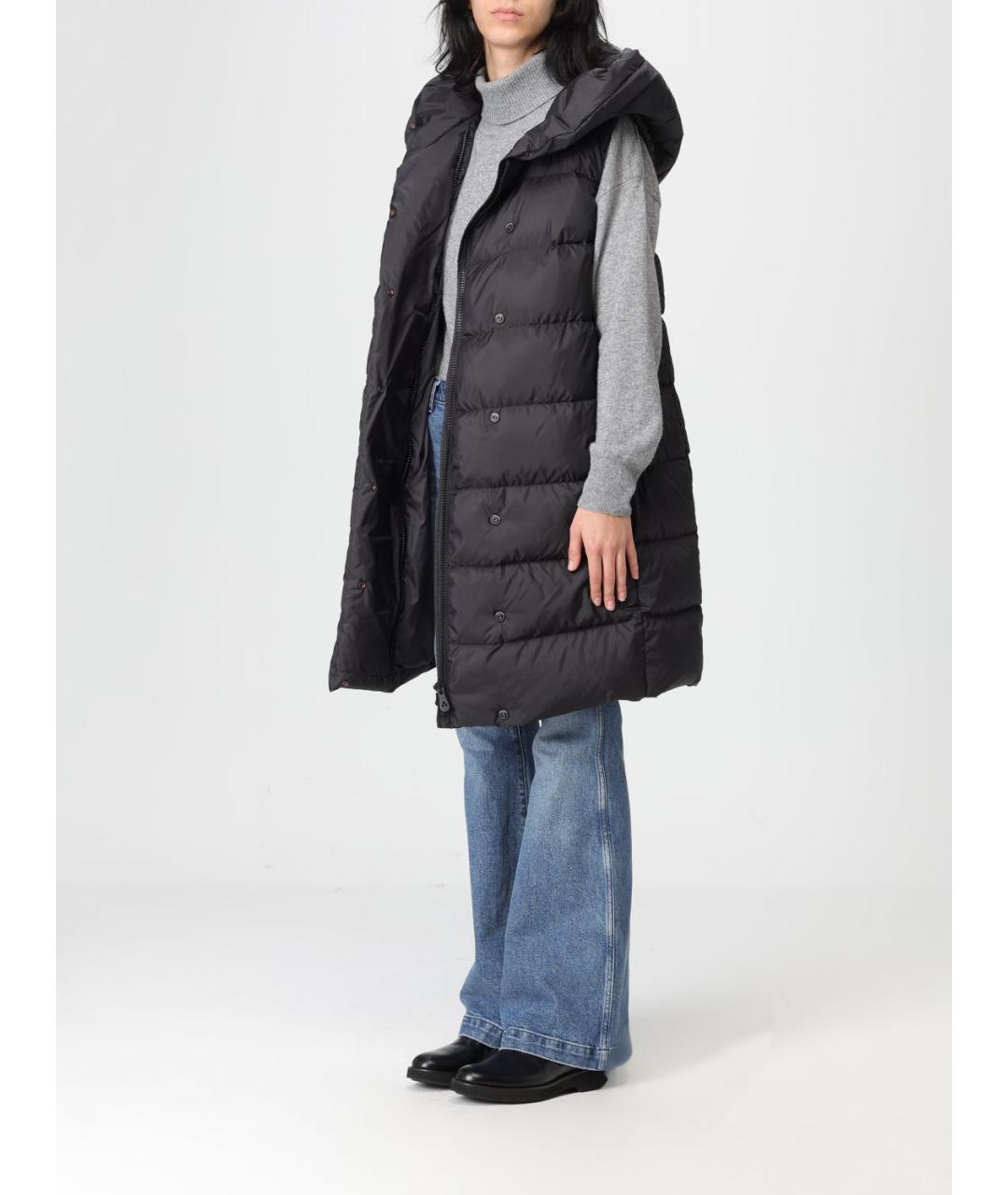 PEUTEREY Черный полиэстеровый жилет, фото 3