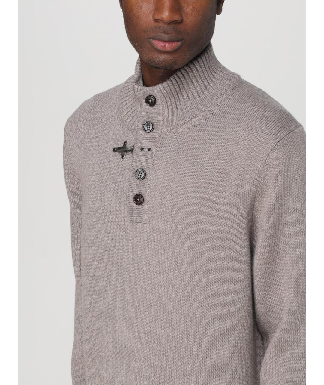 FAY Серый шерстяной джемпер / свитер, фото 3