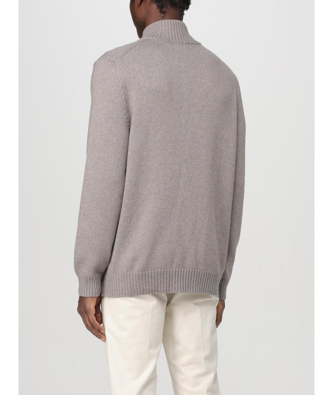 FAY Серый шерстяной джемпер / свитер, фото 2