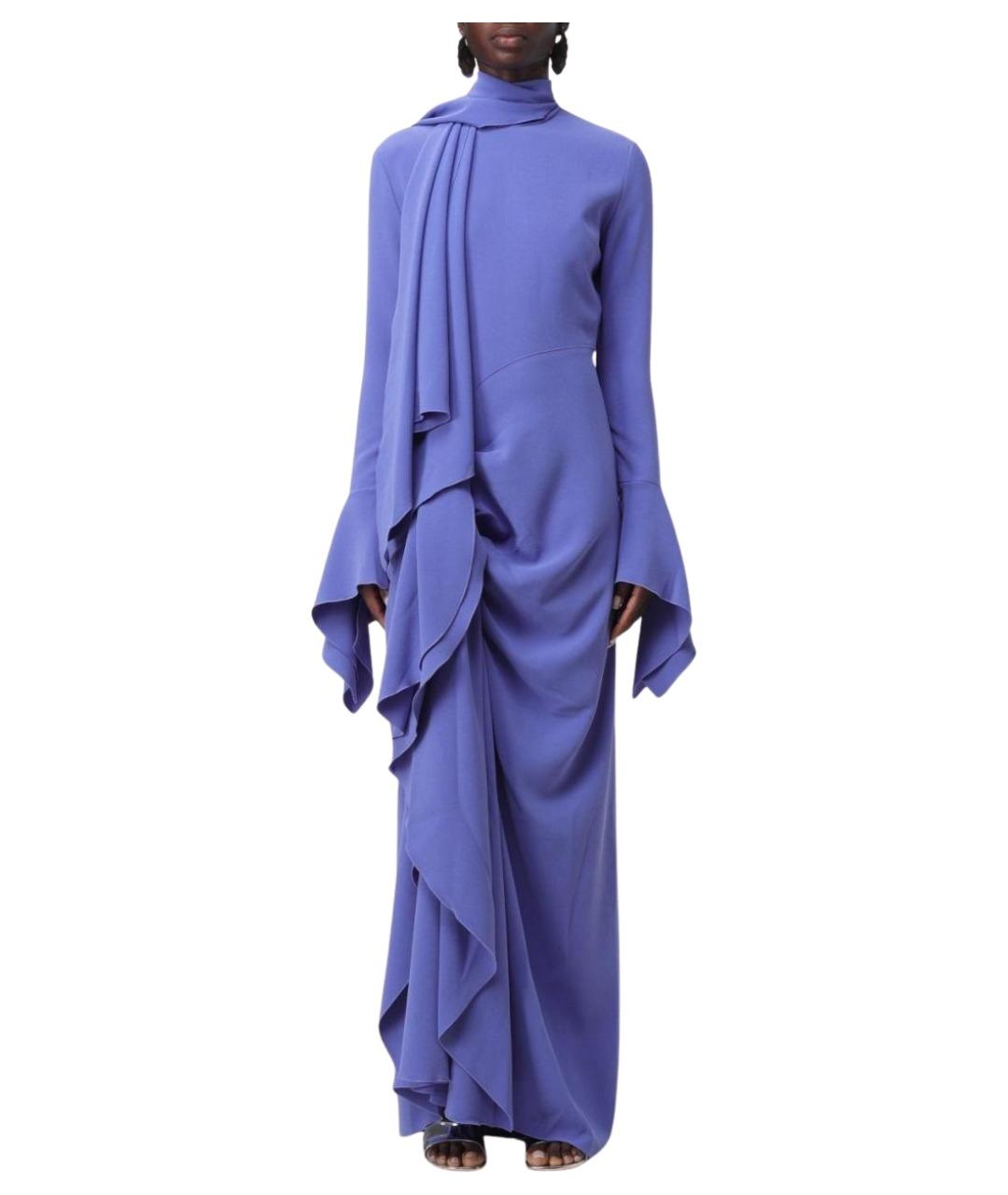 SOLACE LONDON Фиолетовое полиэстеровое вечернее платье, фото 1