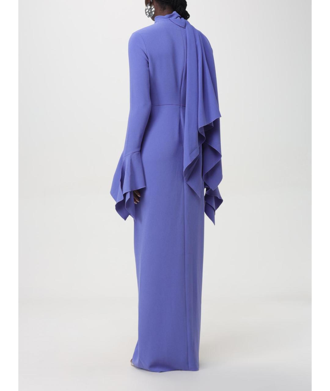SOLACE LONDON Фиолетовое полиэстеровое вечернее платье, фото 2
