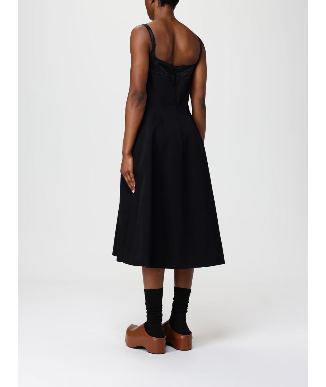 MARNI Черное шерстяное платье, фото 2