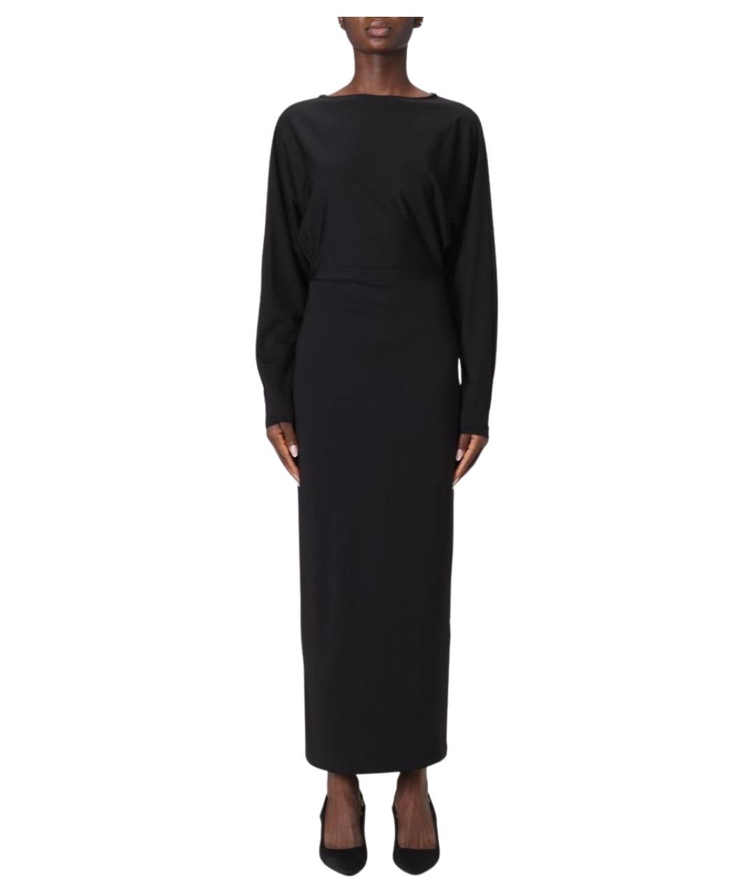 MAR DE MARGARITAS Черное вискозное повседневное платье, фото 1