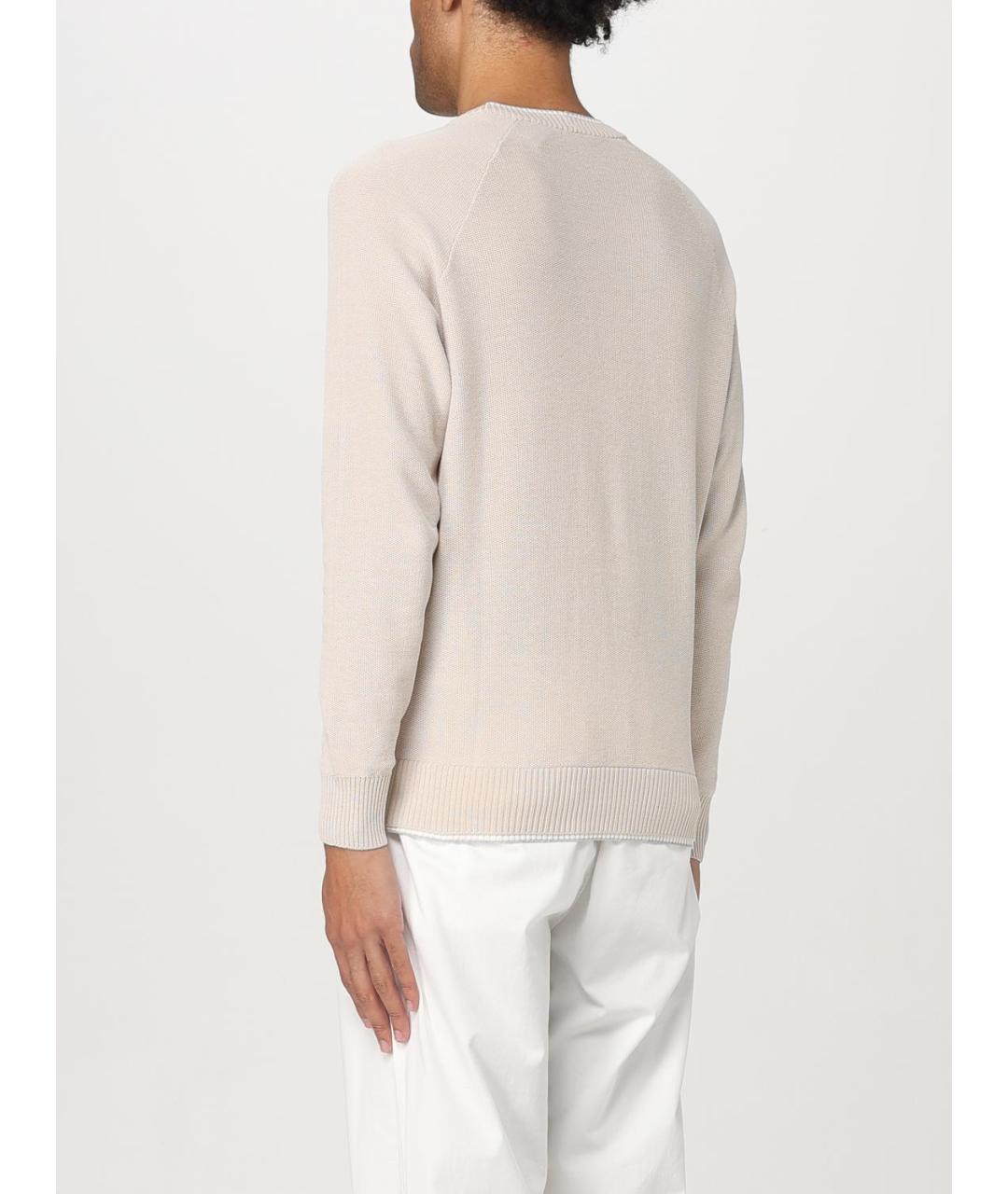 ELEVENTY Бежевый хлопковый джемпер / свитер, фото 2
