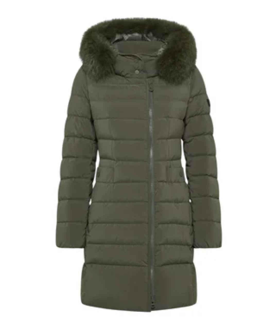PEUTEREY Зеленый полиамидовый пуховик, фото 1