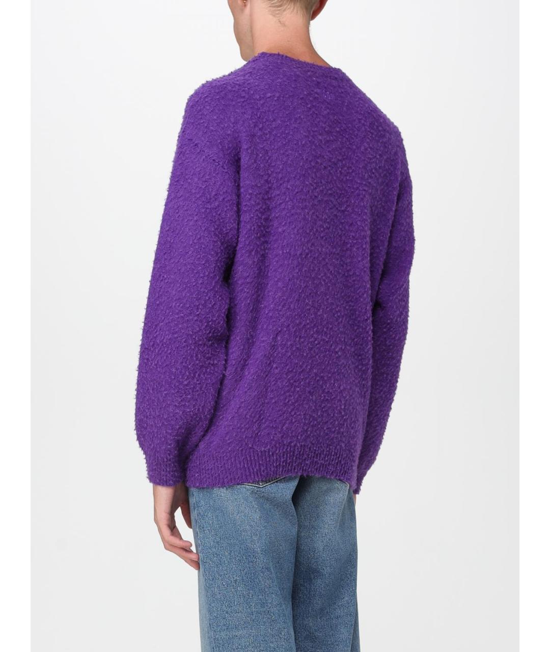 MSGM Фиолетовый шерстяной джемпер / свитер, фото 2