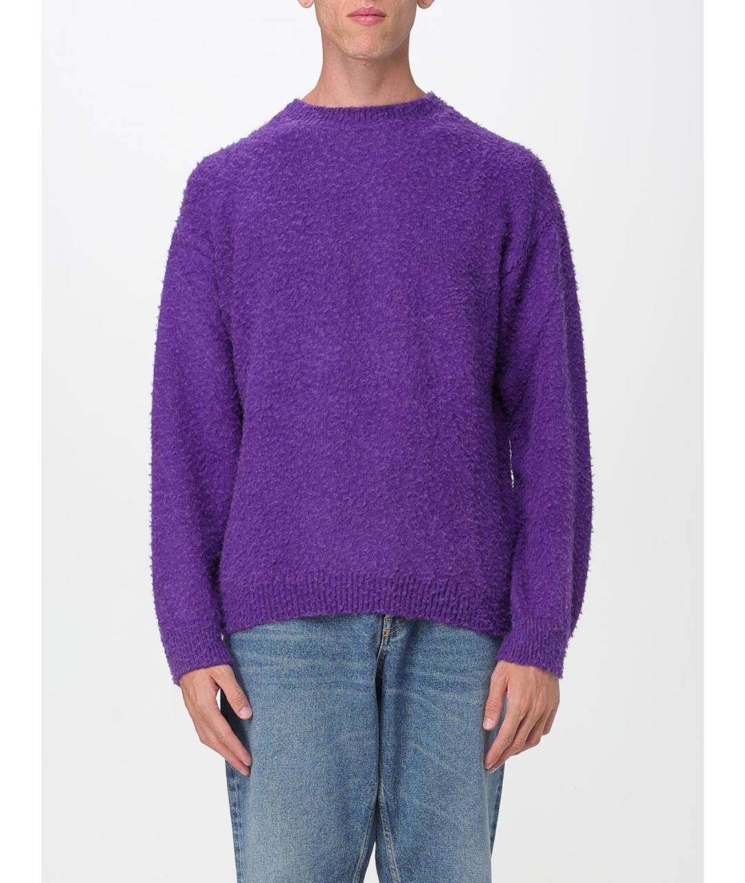 MSGM Фиолетовый шерстяной джемпер / свитер, фото 4