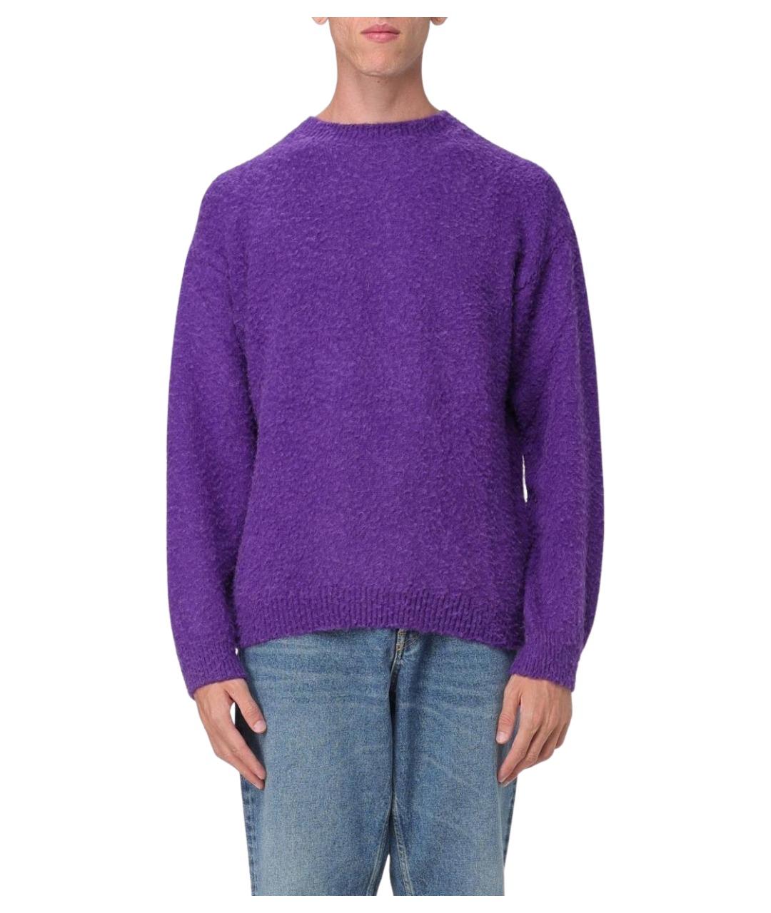 MSGM Фиолетовый шерстяной джемпер / свитер, фото 1