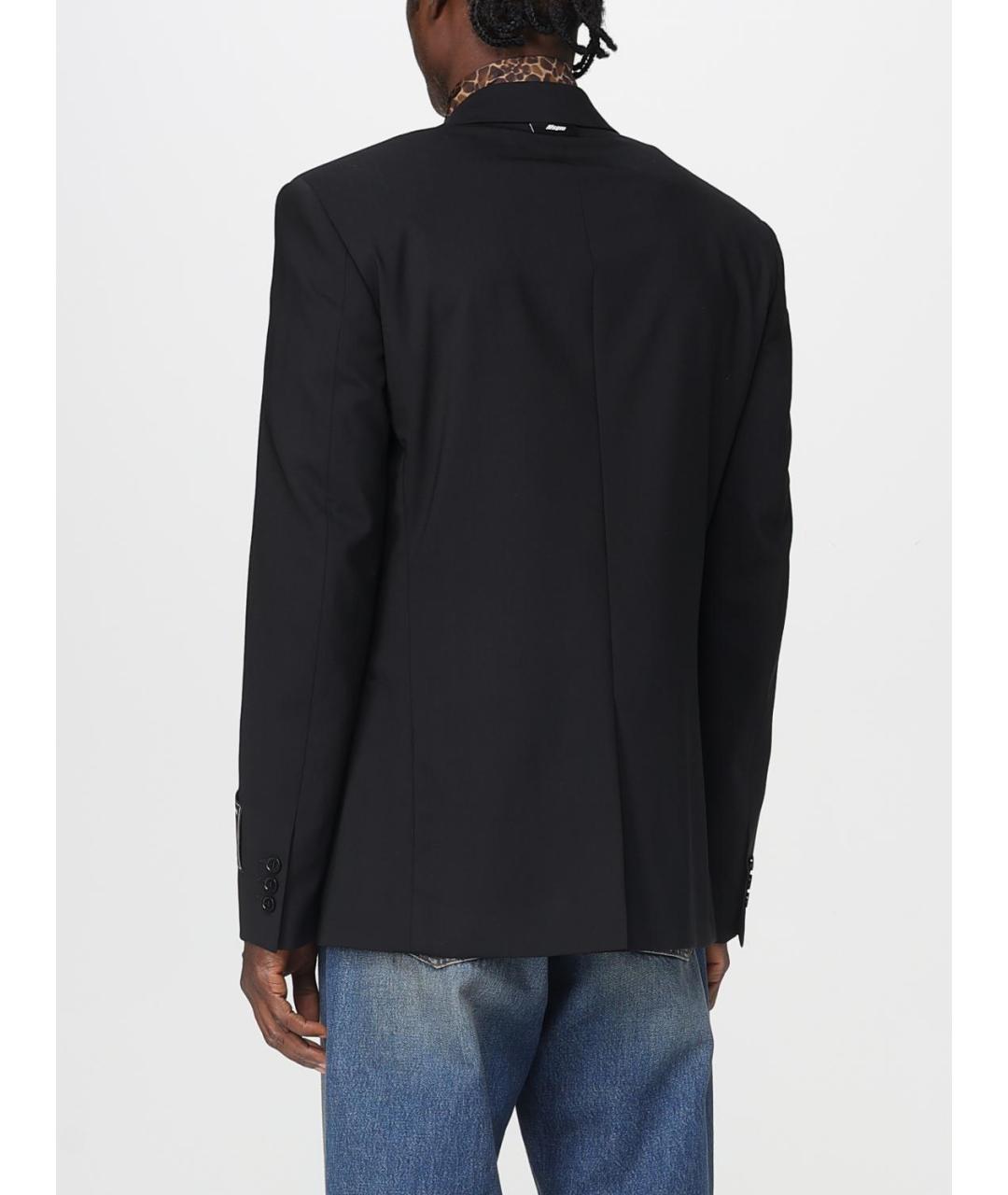 MSGM Черный шерстяной пиджак, фото 3