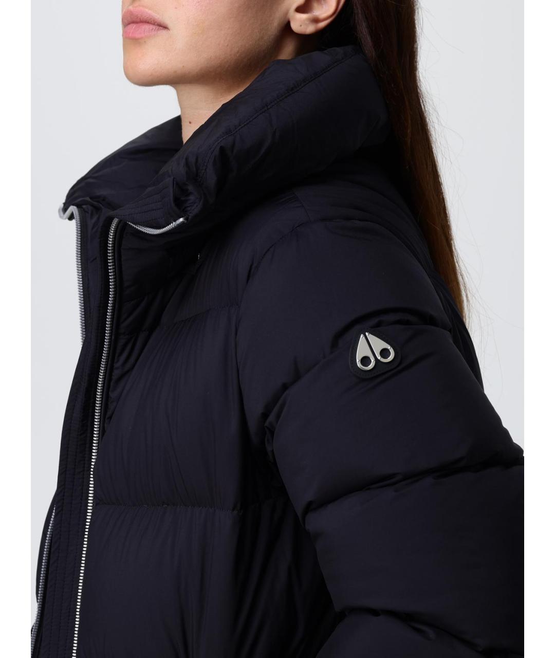 MOOSE KNUCKLES Черный полиамидовый пуховик, фото 4